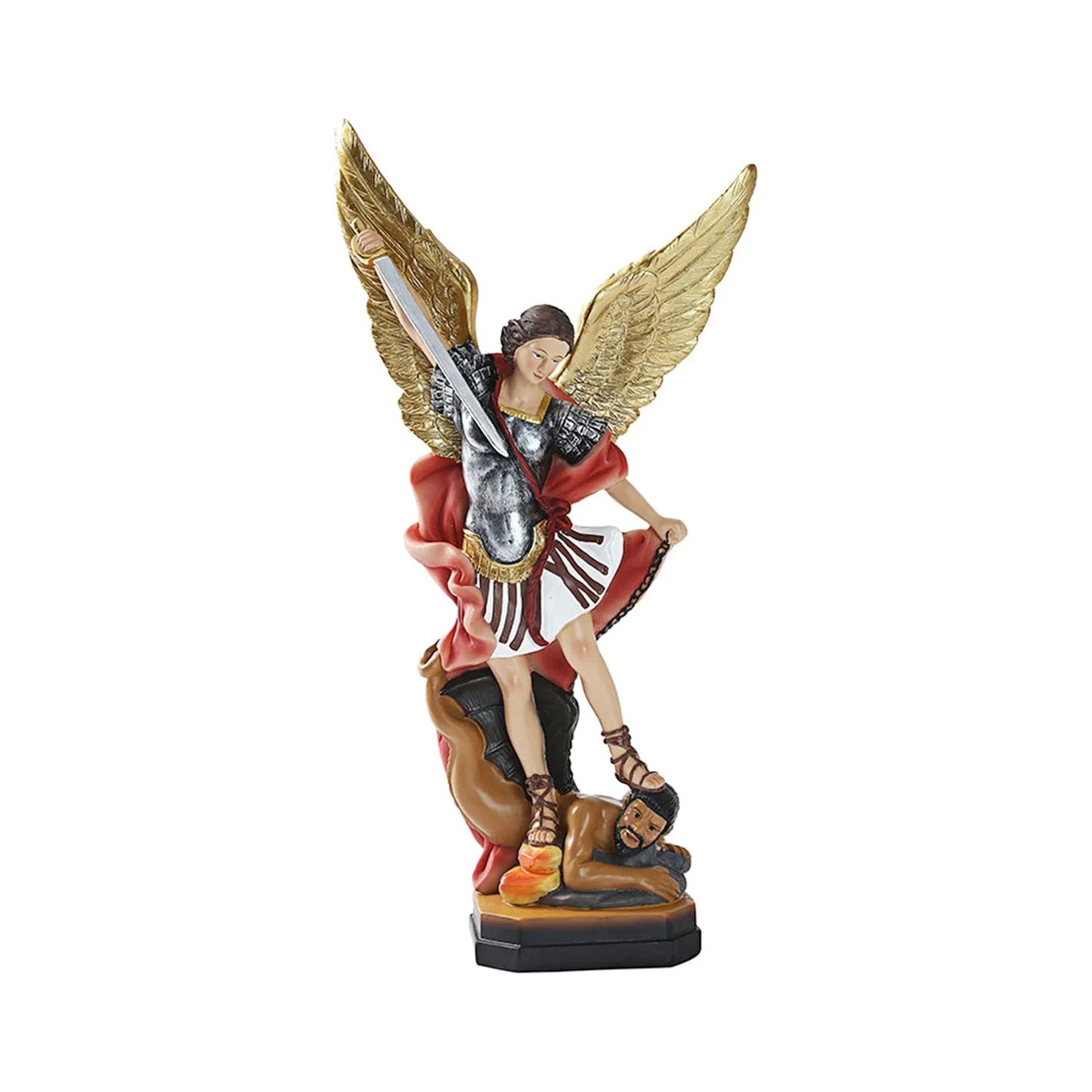 Arch Angel Michael Statue Spiritual Protection, Divine Protection, Handcrafted St. Michael Guardian Statue